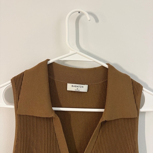 NEW ARITZIA SCULPT KNIT POLO DRESS - Picture 3 of 3